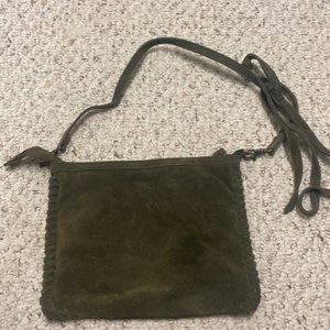 Crossbody hunter green small purse